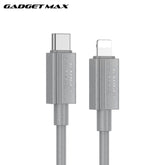 GADGET MAX - GX27 C-L TPE Series Type-C To Lightning Fast Charging Data Cable (27W) - Grey